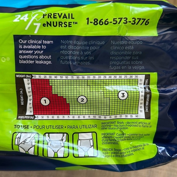 Pack Prevail Per-Fit 360 20 Pack Daily Brief Maximum Plus Incontinence - Picture 3 of 5